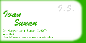 ivan suman business card